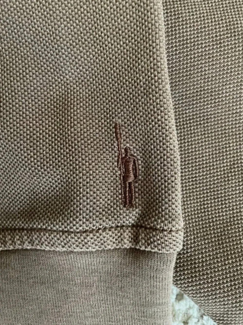 J.Crew Long Sleeve Washed Pique Polo Shirt Oarsman Deep Twig Brown Preppy Size M
